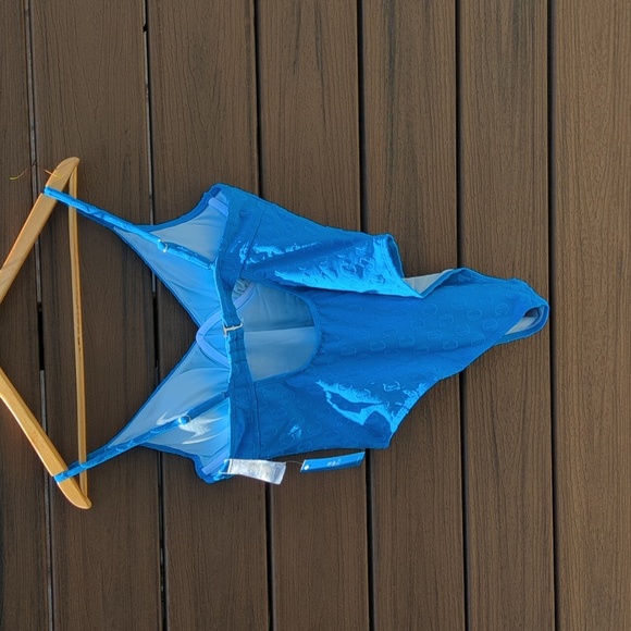 Cupshe Jacquard W-Wire Cheeky High-Leg One Piece Swimsuit - Large NWT - Picture 3 of 8